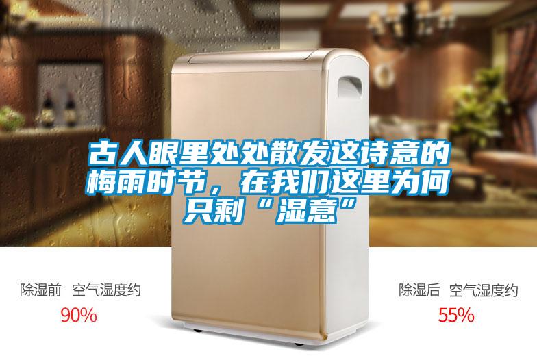 古人眼里處處散發這詩意的梅雨時節，在我們這里為何只?！皾褚狻?/></p>
						    <p style=