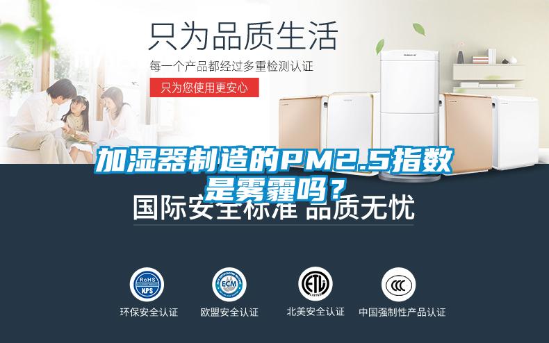 加濕器制造的PM2.5指數(shù)是霧霾嗎？