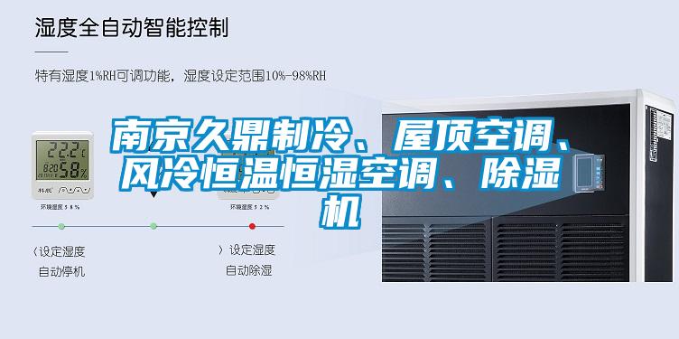南京久鼎制冷、屋頂空調、風冷恒溫恒濕空調、除濕機