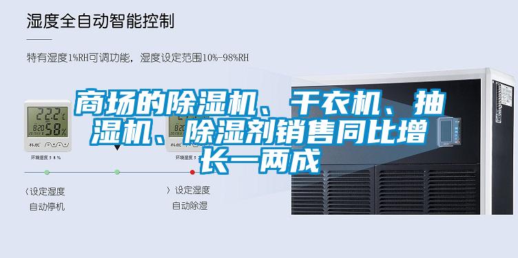 商場(chǎng)的除濕機(jī)、干衣機(jī)、抽濕機(jī)、除濕劑銷(xiāo)售同比增長(zhǎng)一兩成