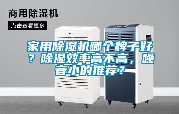 家用除濕機哪個牌子好？除濕效率高不高，噪音小的推薦？