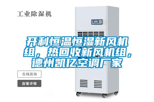 開利恒溫恒濕新風(fēng)機(jī)組，熱回收新風(fēng)機(jī)組，德州凱億空調(diào)廠家