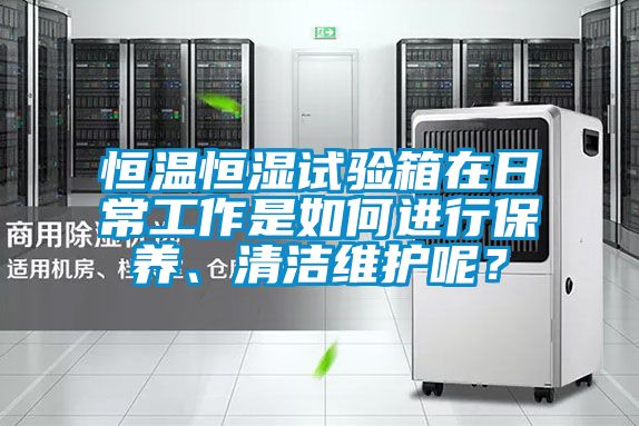 恒溫恒濕試驗箱在日常工作是如何進(jìn)行保養(yǎng)、清潔維護(hù)呢？