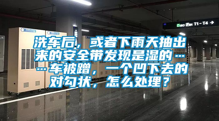 洗車后，或者下雨天抽出來的安全帶發(fā)現(xiàn)是濕的……車被蹭，一個凹下去的對勾狀，怎么處理？