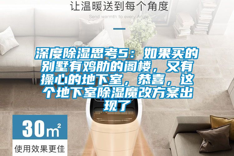 深度除濕思考5：如果買的別墅有雞肋的閣樓，又有操心的地下室，恭喜，這個地下室除濕魔改方案出現了