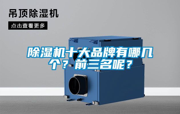 除濕機十大品牌有哪幾個？前三名呢？