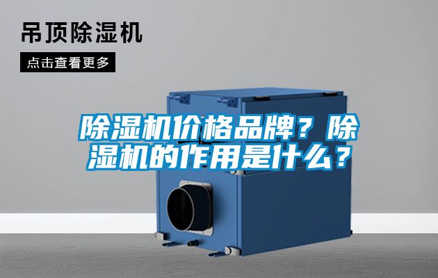除濕機價格品牌？除濕機的作用是什么？