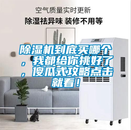 除濕機到底買哪個，我都給你挑好了，傻瓜式攻略點擊就看！