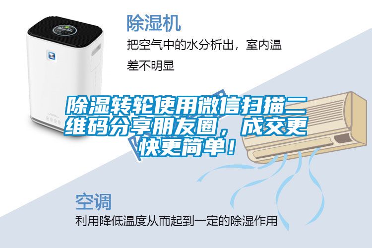 除濕轉(zhuǎn)輪使用微信掃描二維碼分享朋友圈，成交更快更簡單！